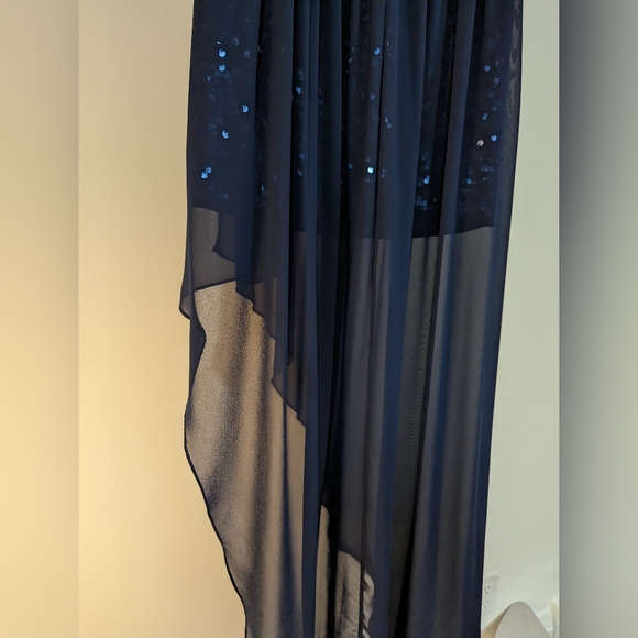 BCBG MaxAzria Katrine Blue Sparkle Party Dress s: 12 - Picture 11 of 16